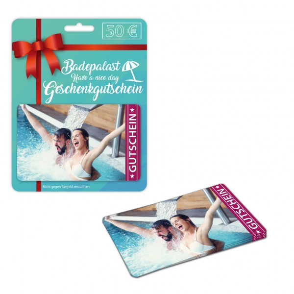 Karten Verpackung - Modell Point of Sale mit bedruckten Plastikkarten