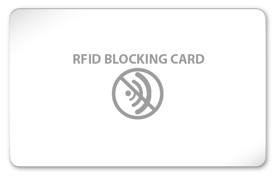 RFID Blocking Card - blanko weiß