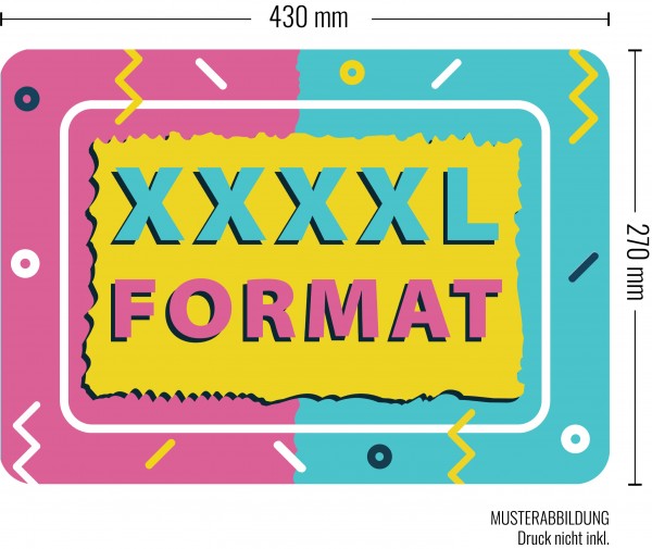 XXL Schilder - 420 x 285 mm