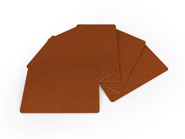 Plastikkarten bronze - 0,76 mm
