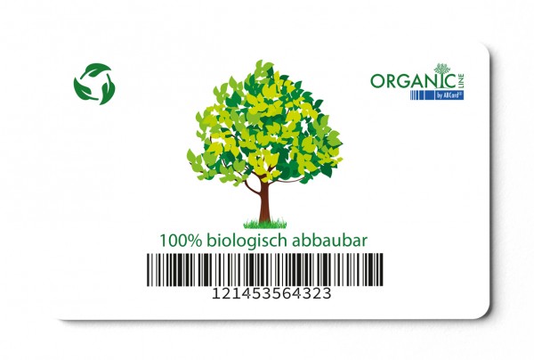 Biologisch abbaubare Plastikkarten