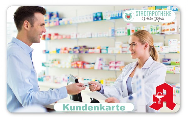 1.000 Stück Plastikkarten für Apotheken