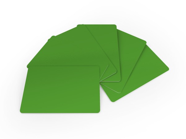 Plastikkarten grün - 0,76 mm