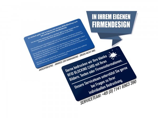 RFID Blocking Card - bedruckt