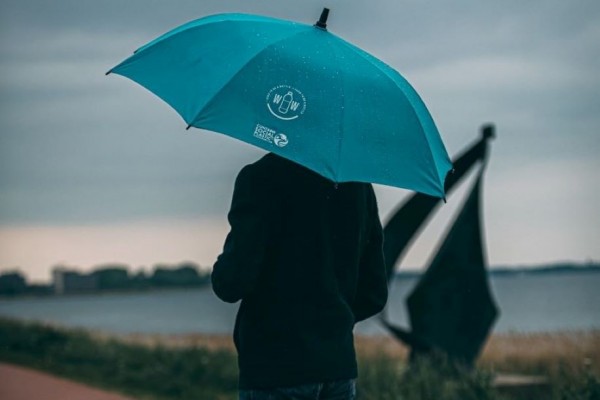 Bio Regenschirm aus recyceltem PET